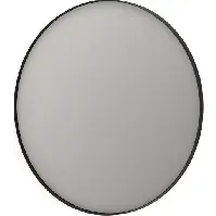 Bilde av Sanibell Ink SP17 speil med lys, dimbar, duggfri, børstet sort, Ø100 cm Baderom > Innredningen