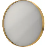 Bilde av Sanibell Ink SP17 speil med lys, dimbar, duggfri, gull, Ø40 cm Baderom > Innredningen