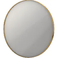 Bilde av Sanibell Ink SP17 speil med lys, dimbar, duggfri, gull, Ø60 cm Baderom > Innredningen