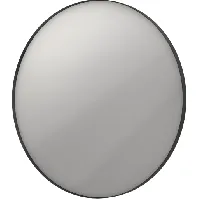 Bilde av Sanibell Ink SP17 speil med lys, dimbar, duggfri, sort, Ø100 cm Baderom > Innredningen