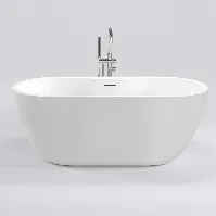 Bilde av Sanipro Alfa Frittstående Badekar 165 Hvit / 165cm Frittstående badekar