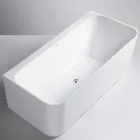 Bilde av Sanipro Badekar Sense Back-to-wall 170 Hvit / 170cm Frittstående badekar
