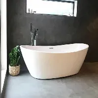 Bilde av Sanipro Paris Frittstående Badekar 150 Hvit / 150cm Frittstående badekar
