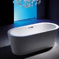 Bilde av Sanipro Sienna Frittstående Badekar 180 Hvit / 180cm Frittstående badekar