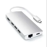 Bilde av Satechi Satechi USB-C Multi-Port Adapter 4K V2, Sølv USB-hub,Elektronikk