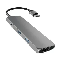 Bilde av Satechi Slank USB-C MultiPort Adapter 4K HDMI, Space Grey USB-hub,Elektronikk