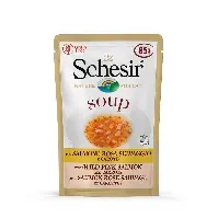 Bilde av Schesir Soup Laks med Gulrot 85 g Katt - Kattemat - Våtfôr