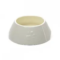 Bilde av Scruffs Icon Non-Tip Matskål Keramikk 21 cm (Lysegrå) Hund - Matplass - Hundeskåler