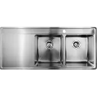 Bilde av Secher Vejle BK1BA kjøkkenvask, 116x50,6 cm, rustfritt stål Kjøkken > Kjøkkenvasken