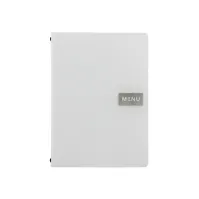 Bilde av Securit® A4 RAW læder menuomslag i hvid Barn & Bolig - Bartilbehør - Menytavler