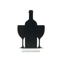 Bilde av Securit® silhouet WINE bordskilt med alufod Barn & Bolig - Bartilbehør - Menyer