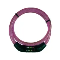 Bilde av Security Plus CSL80Pink Kabellås Pink Kombinationslås med symboler Sykling - Sykkelutstyr - Sykkellås