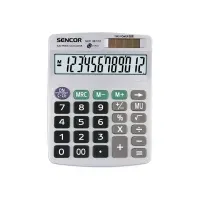 Bilde av Sencor SEC 367/12 - Skrivebordskalkulator - 12 sifre - solpanel, batteri - grå Kontormaskiner - Kalkulatorer - Kalkulator