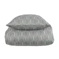 Bilde av Sengetøy - 140x200 cm - Wave grå - Grå - Mikrofiber Sengetøy ,  Enkelt sengetøy , Enkelt sengetøy 140x200 cm