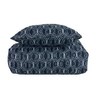 Bilde av Sengetøy 140x220 cm - Wave blått sengesett - In Style sengetøy i mikrofiber Sengetøy ,  Enkelt sengetøy , Langt sengetøy 140x220 cm