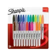 Bilde av Sharpie 2065405, 24 stykker, Flerfarget, Fin / grov tupp, Flerfarget, Plast, 0,9 mm Skriveredskaper - Markør - Permanenttusj