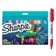 Bilde av Sharpie - Permanent Marker Fine BTS Assorted Colours 18-Blister (2201230) - Leker