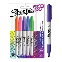 Bilde av Sharpie - Permanent Marker Fine Glam Pop 5-Blister (2201774) - Leker