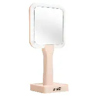 Bilde av Shelas Dobbletsidig Håndholdt speil med lys Sminke - Verktøy og tilbehør - Speil