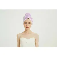 Bilde av Shelas Tosidig Turban Towel Purple/White Hårpleie - Hårpynt og tilbehør - Tilbehør