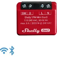 Bilde av Shelly 1PM Mini (GEN 3) WiFi-relé med effektmåling (230VAC) Backuptype - El
