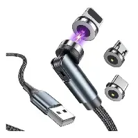 Bilde av SiGN SiGN 3-i-1 magnetkabel Lightning/USB-C/Micro-USB Ladere og kabler,Elektronikk,Ladere &amp; kabler