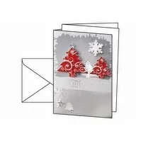 Bilde av Sigel Christmas Card Three Trees - Blank - A6 (105 x 148 mm) - 250 g/m² - 10 kort gratulasjonskort+konvolutter Papir & Emballasje - Markering - Visittkort