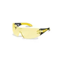 Bilde av Sikkerhedsbriller Uvex Pheos, gule linser, sort/gul Klær og beskyttelse - Sikkerhetsutsyr - Ørepropp