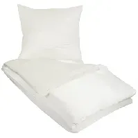 Bilde av Silke sengetøy - 140x200 cm - Hvit - 100% Silke - Butterfly Silke Sengetøy ,  Enkelt sengetøy , Enkelt sengetøy 140x200 cm