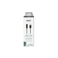 Bilde av Sinox PRO USB C™ til mini jack adapter. 0,15m. Sort PC tilbehør - Kabler og adaptere - Datakabler