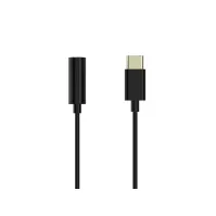 Bilde av Sinox adapter USB C - mini jack. 0,15m. Sort PC tilbehør - Kabler og adaptere - Adaptere