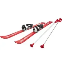 Bilde av Ski til Børn 90 cm med skistave, Rød Sport & Trening - Ski/Snowboard - Ski