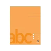 Bilde av Skrivehæfte Bantex, 17 x 21 cm, 1/2 blank, 1/2 linjeret(8,5 mm), orange, 20 stk. Skriveredskaper - Skrivetilbehør - Andre