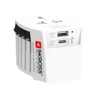 Bilde av Skross 60572, Universal, Universal, 100 - 250 V, Hvit, 2,4 A, 3 A PC tilbehør - Ladere og batterier - Strømforsyningsadapter