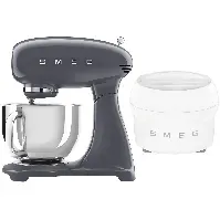 Bilde av Smeg Kjøkkenmaskin med iskremmaskin, grå Ismaskin