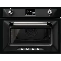 Bilde av Smeg SO4902M1N Kombinasjonsmikrobølgeovn, 40 liter, svart Kombi ovn