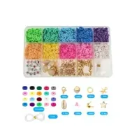Bilde av Smykkesett med 1000 perler av polymerleire Leker - Kreativitet - Mote og smykker