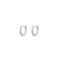 Bilde av Snö Of Sweden Amsterdam Small Earring Plain Silver 15mm Hjem & tilbehør - Smykker - Øredobber
