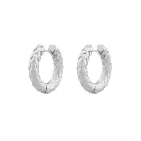 Bilde av Snö Of Sweden Dublin Thick Ring Earring Plain Silver 20mm Hjem & tilbehør - Smykker - Øredobber
