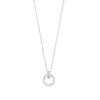 Bilde av Snö Of Sweden East Round Pendant Necklace Silver/Clear 45cm Hjem & tilbehør - Smykker - Halssmykker