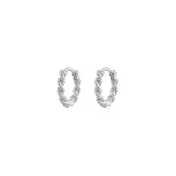 Bilde av Snö Of Sweden Exibit Small Ring Ear Plain Silver 13mm Hjem & tilbehør - Smykker - Øredobber
