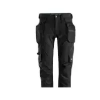 Bilde av Snickers arbejdsbuks str. 52 - sort m/aftagelig hylsterlomme - 6208 Klær og beskyttelse - Diverse klær