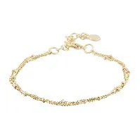 Bilde av Snö Of Sweden Amsterdam Double Chain Bracelet Plain Gold Onesize Hjem & tilbehør - Smykker - Armbånd