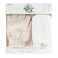 Bilde av So Eco Exfoliating Gloves and Facial Buffing Pads 3pcs Hudpleie - Kroppspleie - Skrubb og peeling