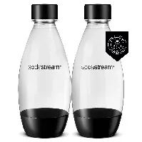 Bilde av SodaStream Fuse flaske 2x0.5 liter, svart Tilbehør