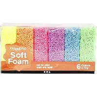 Bilde av Soft Foam - Ass. Farger (6 x 10 g) - Leker
