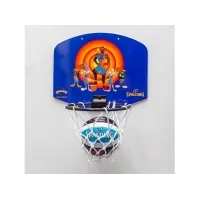 Bilde av Spalding Mini Spalding Space Jam Tune Squad baskettavle lilla og oransje 79005Z (T3208) - 689344412214 Sport & Trening - Sportsutstyr - Basketball