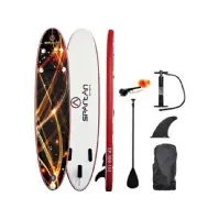 Bilde av Spartan Paddleboard SUP inflatable board with paddle and accessories Spartan SUP 10' Brown-Red Sport & Trening - Vannsport - Paddleboard (SUP)