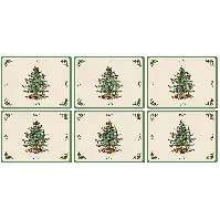 Bilde av Spode Christmas Tree bordbrikke, 6 stk Dekkservietter