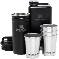 Bilde av Stanley The Pre-Party Shotglass + Flask Sett, svart Drinksett